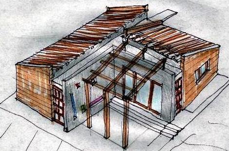 Realizzazione di una casa in campagna